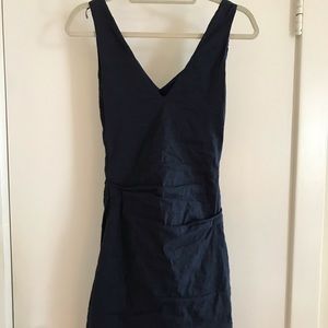 Nicole Miller Linen V-neck dress